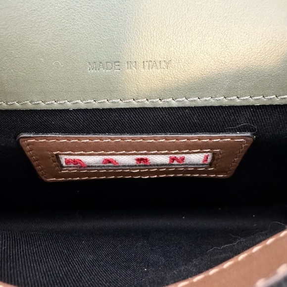 Marni mini trunk khaki and white - Picture 5 of 9